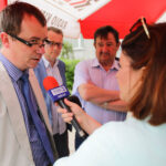 25.5.2016 Kielce. Interwencja Radia Kielce i TVP3 przy ul. Szkolnej. Mieszkańcy narzekają na uciążliwy remont. / Wojciech Habdas / Radio Kielce