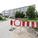 25.5.2016 Kielce. Interwencja Radia Kielce i TVP3 przy ul. Szkolnej. Mieszkańcy narzekają na uciążliwy remont. / Wojciech Habdas / Radio Kielce