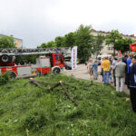 25.5.2016 Kielce. Interwencja Radia Kielce i TVP3 przy ul. Szkolnej. Mieszkańcy narzekają na uciążliwy remont. / Wojciech Habdas / Radio Kielce