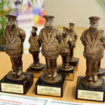 30.5.2016 Kielce. Powiatom, które przystąpiły do Programu „Bezpieczne Świętokrzyskie" i znacząco przyczyniły się do poprawy bezpieczeństwa publicznego wręczono "Koziołki". / Wojciech Habdas / Radio Kielce