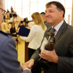 30.5.2016 Kielce. Uroczyste wręczenie Nagrody „Koziołka”. Pierwsze miejsce - Powiat Starachowice. / Wojciech Habdas / Radio Kielce