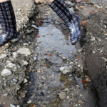 31.5.2016 Starachowice. Nad miastem przeszła ulewa. Strażacy wypompowywali wodę z zalanych piwnic i posesji. / Wojciech Habdas / Radio Kielce