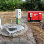 31.5.2016 Starachowice. Nad miastem przeszła ulewa. Strażacy wypompowywali wodę z zalanych piwnic i posesji. / Wojciech Habdas / Radio Kielce