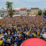 31.5.2016 Kielce. Wielka feta Vive Tauronu na kieleckim Rynku / Wojciech Habdas / Radio Kielce