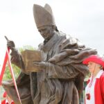 Odsłonięcie pomnika Jana Pawła II w Masłowie (3 czerwca 2016 r.) / Wojciech Habdas / Radio Kielce