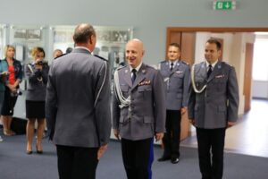Wprowadzenie nowego komendanta inspektora Dariusza Augustyniaka (6 czerwca 2016 r) / Wojciech Habdas / Radio Kielce