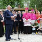 Odsłonięcie pomnika Jana Pawła II w Masłowie (3 czerwca 2016 r.) / Wojciech Habdas / Radio Kielce