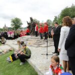 Odsłonięcie pomnika Jana Pawła II w Masłowie (3 czerwca 2016 r.) / Wojciech Habdas / Radio Kielce