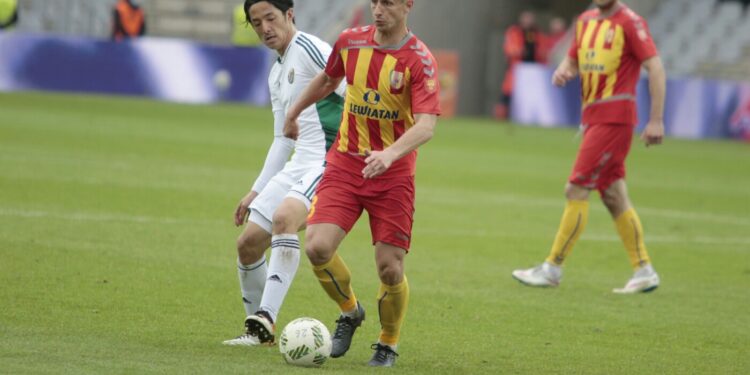 16.04.2016. Korona Kielce - Śląsk Wrocław. Vlastimir Jovanović / Jarosław Kubalski / Radio Kielce