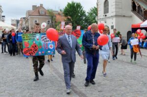 14.06.2016. Marsz dla Zdrowia i Życia w Sandomierzu / Grażyna Szlęzak-Wójcik / Radio Kielce