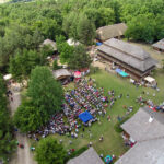 12.6.2016 Tokarnia. Jawor u źródeł kultury - zdjęcia wykonane za pomocą drona. / Wojciech Habdas / Radio Kielce