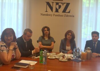 23.06.2016. Konferencja w NFZ / Iwona Murawska / Radio Kielce