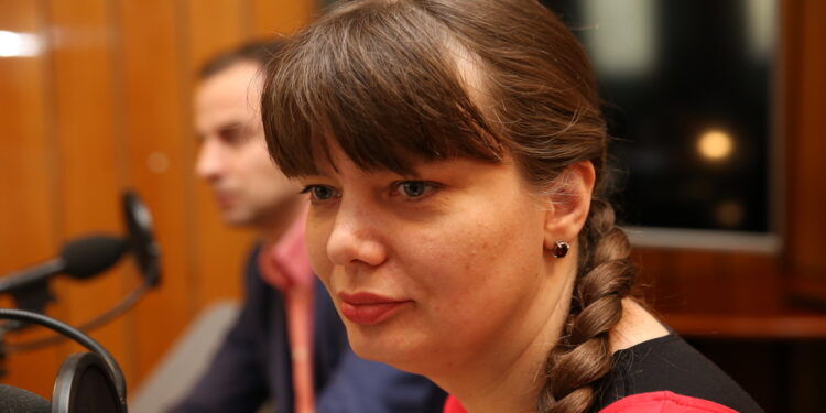 17.04.2016. Studio Polityczne. Magdalena Fogiel-Litwinek z Ruchu Kukiz '15 / Kamil Król / Radio Kielce