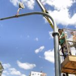 07.06.2016 Kielce. Wymiana sygnalizatorów na skrzyżowaniu ulic Jagiellońskiej i Grunwaldzkiej. / Jarosław Kubalski / Radio Kielce