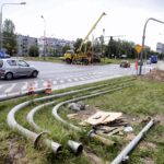 07.06.2016 Kielce. Wymiana sygnalizatorów na skrzyżowaniu ulic Jagiellońskiej i Grunwaldzkiej. / Jarosław Kubalski / Radio Kielce