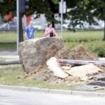 07.06.2016 Kielce. Wymiana sygnalizatorów na skrzyżowaniu ulic Jagiellońskiej i Grunwaldzkiej. / Jarosław Kubalski / Radio Kielce