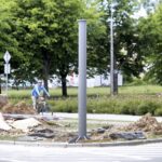 07.06.2016 Kielce. Wymiana sygnalizatorów na skrzyżowaniu ulic Jagiellońskiej i Grunwaldzkiej. / Jarosław Kubalski / Radio Kielce