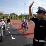 12.06.2016 Suków. Audycja Dzień Dobry Dzieci w miasteczku ruchu drogowego. / Jarosław Kubalski / Radio Kielce