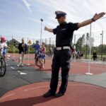 12.06.2016 Suków. Audycja Dzień Dobry Dzieci w miasteczku ruchu drogowego. / Jarosław Kubalski / Radio Kielce