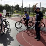 12.06.2016 Suków. Audycja Dzień Dobry Dzieci w miasteczku ruchu drogowego. / Jarosław Kubalski / Radio Kielce