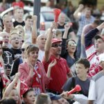 12.06.2016 Kielce. Kibice na Rynku podczas meczu Mistrzostw Europy Polska - Irlandia Północna. / Jarosław Kubalski / Radio Kielce