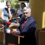 23.06.2016 Skarżysko-Kamienna. Ppłk Henryk Czech ps. "Śmigły" otrzymał tytuł Honorowego Obywatela Miasta Skarżyska-Kamiennej. / Jarosław Kubalski / Radio Kielce