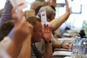 29.06.2016 Cedzyna. XIX Walne Zebranie Delegatów Regionu Świętokrzyskiego NSZZ "Solidarność". / Jarosław Kubalski / Radio Kielce