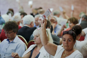 29.06.2016 Cedzyna. XIX Walne Zebranie Delegatów Regionu Świętokrzyskiego NSZZ "Solidarność". / Jarosław Kubalski / Radio Kielce