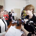 14.06.2016 Starachowice. Podsumowanie dotychczasowej realizacji programu Rodzina 500+ w naszym regionie. Wojewoda Świętokrzyski Agata Wojtyszek / Jarosław Kubalski / Radio Kielce