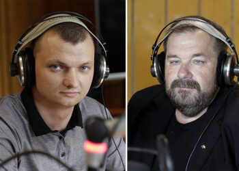 21.06.2016 Kielce. Punkty Widzenia. Damian Janus i Mariusz Burchart. / Jarosław Kubalski / Radio Kielce