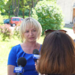 08.06.2016.  Interwencja. Piotrkowice. Zespół Szkół Oświatowych. Zastępca naczelnika Wydziału Inwestycji i Projektów Strukturalnych Małgorzata Przeździk / Stanisław Blinstrub / Grzegorz Jamka / Radio Kielce