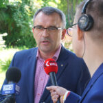 08.06.2016.  Interwencja. Piotrkowice. Zespół Szkół Oświatowych. Członek Zarządu Województwa Piotr Żołądek / Stanisław Blinstrub / Grzegorz Jamka / Radio Kielce