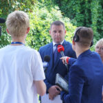 08.06.2016.  Interwencja. Piotrkowice. Zespół Szkół Oświatowych. Burmistrz Chmielnika Paweł Wójcik / Stanisław Blinstrub / Grzegorz Jamka / Radio Kielce