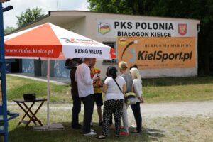 15.06.2016. Stadion Polonii Białogon. Program Interwencja / Wojciech Habdas / Radio Kielce