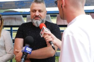 15.06.2016. Stadion Polonii Białogon. Program Interwencja / Wojciech Habdas / Radio Kielce