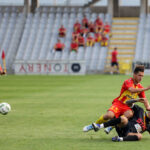 22.6.2016 Kielce. Piłkarze Korony Kielce rozegrali z Jagiellonią Białystok pierwszy przed nowym sezonem sparing. / Wojciech Habdas / Radio Kielce