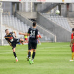 22.6.2016 Kielce. Piłkarze Korony Kielce rozegrali z Jagiellonią Białystok pierwszy przed nowym sezonem sparing. / Wojciech Habdas / Radio Kielce