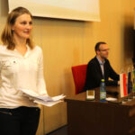 23.6.2016 Kielce. Rektor uczelni w brazylijskiej Vitorii odwiedził Politechnikę Świętokrzyską. Wykład który poprowadzili studenci z Brazylii. / Wojciech Habdas / Radio Kielce