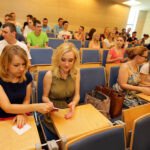 23.6.2016 Kielce. Rektor uczelni w brazylijskiej Vitorii odwiedził Politechnikę Świętokrzyską. Wykład który poprowadzili studenci z Brazylii. / Wojciech Habdas / Radio Kielce