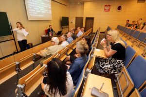 23.6.2016 Kielce. Rektor uczelni w brazylijskiej Vitorii odwiedził Politechnikę Świętokrzyską. Wykład który poprowadzili studenci z Brazylii. / Wojciech Habdas / Radio Kielce