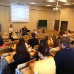 23.6.2016 Kielce. Rektor uczelni w brazylijskiej Vitorii odwiedził Politechnikę Świętokrzyską. Wykład który poprowadzili studenci z Brazylii. / Wojciech Habdas / Radio Kielce