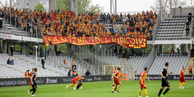 14.5.2016 Kielce. Mecz Korona Kielce - Jagiellonia Białystok. / Wojciech Habdas / Radio Kielce