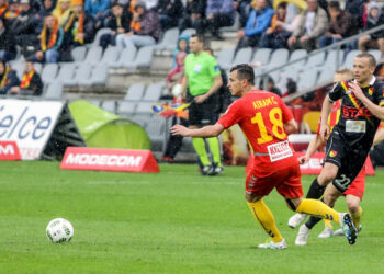 14.5.2016 Kielce. Mecz Korona Kielce - Jagiellonia Białystok. / Wojciech Habdas / Radio Kielce