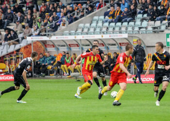 14.5.2016 Kielce. Mecz Korona Kielce - Jagiellonia Białystok. / Wojciech Habdas / Radio Kielce