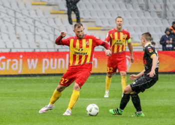 14.5.2016 Kielce. Mecz Korona Kielce - Jagiellonia Białystok. / Wojciech Habdas / Radio Kielce