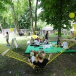 01.06.2016. W Parku Miejskim zamontowane zostały hamaki / Wojciech Habdas / Radio Kielce