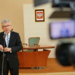 01.06.2016. Władze Kielc zostały wyróżnione Senackim Orłem, w uznaniu zasług w działalności na rzecz Polonii i Polaków / Wojciech Habdas / Radio Kielce