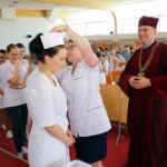 3.6.2016 Kielce. Czepkowanie studentek pielęgniarstwa i położnictwa / Wojciech Habdas / Radio Kielce