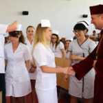 3.6.2016 Kielce. Czepkowanie studentek pielęgniarstwa i położnictwa / Wojciech Habdas / Radio Kielce