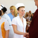 3.6.2016 Kielce. Czepkowanie studentek pielęgniarstwa i położnictwa / Wojciech Habdas / Radio Kielce